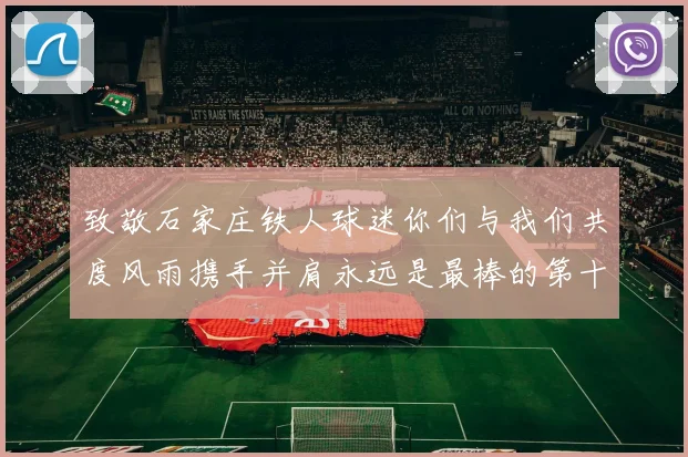 致敬石家庄铁人球迷你们与我们共度风雨携手并肩永远是最棒的第十二人
